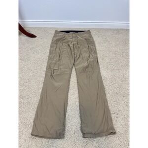 Orvis Pants Mens 32x34 Beige Fleece Lined Khakis Classic Hiking Outdoor Gorpcore